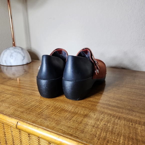 Rocky 4 Eursole Suede Women's Size 9 Eu 40 Mules in Rust and Black - Picture 7 of 8